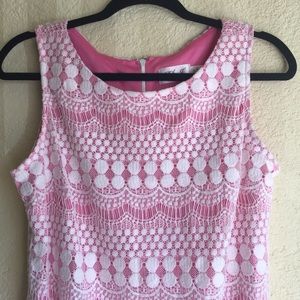 Pink & White Lace Dress